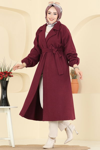E.R.K. - Coat 2059ERK1158-MS Burgundy - 427556