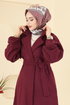 Coat 2059ERK1158-MS Burgundy - Thumbnail
