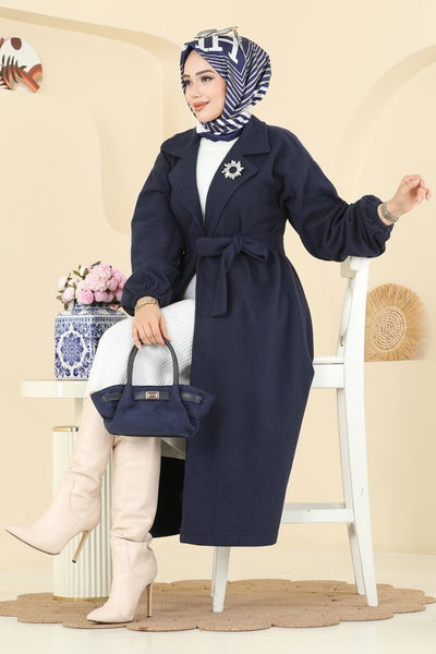 E.R.K. - Coat 2059ERK1158-MS Navy Blue - 415644