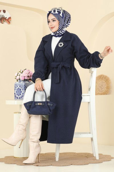 E.R.K. - Coat 2059ERK1158-MS Navy Blue