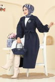 E.R.K. - Coat 2059ERK1158-MS Navy Blue