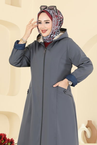 M.S.A. - معطف رمادي غامق 2825MSA980-MS - 416443