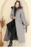 H.N.Z. - Coat 3907HN218-MS Gray
