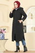 معطف أسود 4009HN394-MS - Thumbnail