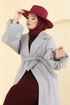 Coat 6163BSK463-MS Gray - Thumbnail