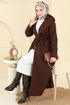 Coat 6234BSK463-MS Brown - Thumbnail