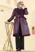 Coat 6239BSK463-MS Burgundy - Thumbnail