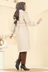 معطف بيج 6239BSK463-MS - Thumbnail
