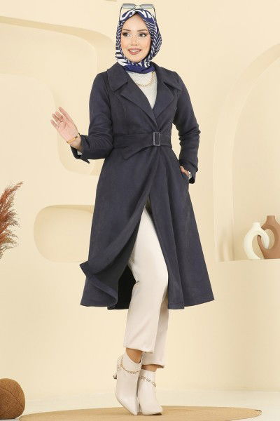 B.İ.S.S.K. - Coat 6246BSK463-MS Navy Blue