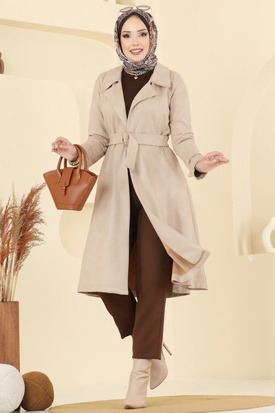 B.İ.S.S.K. - معطف بيج 6246BSK463-MS - 393821