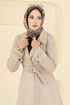 معطف بيج 6246BSK463-MS - Thumbnail