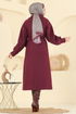 Coat 6253BSK463-MS Burgundy - Thumbnail