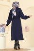 Coat 6253BSK463-MS Navy Blue - Thumbnail