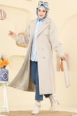 B.İ.S.S.K. - Coat 6253BSK463-MS Stone