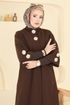 Coat 6255BSK463-MS Brown - Thumbnail