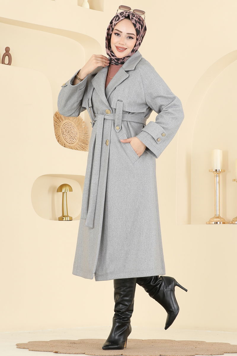 Coat 6264BSK463-MS Gray