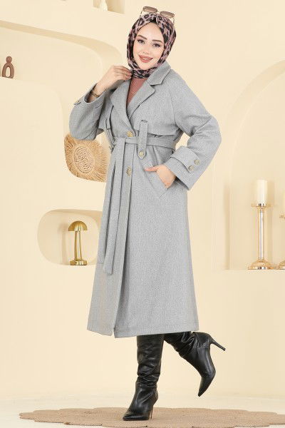 B.İ.S.S.K. - Coat 6264BSK463-MS Gray