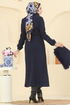 Coat 6661YG95-MS Navy Blue - Thumbnail