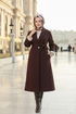 معطف بني غامق 6663YG95-MS - Thumbnail