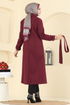 Coat 6663YG95-MS Burgundy - Thumbnail