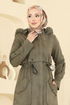 Coat 6670YG95-MS Khaki - Thumbnail