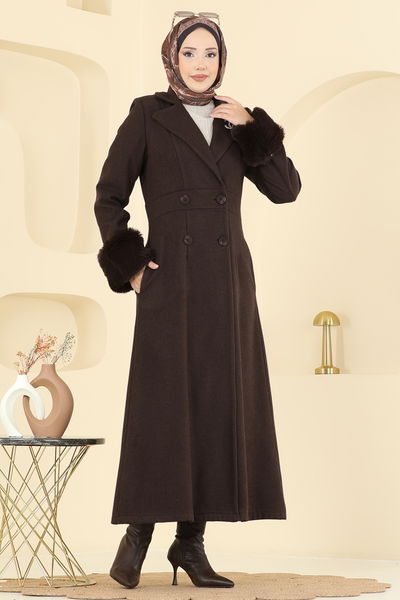 A.B. - Coat 8130AB368-MS Brown - 404354