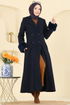 Coat 8130AB368-MS Navy Blue - Thumbnail