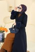 Coat 8130AB368-MS Navy Blue - Thumbnail