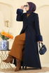 Coat 8130AB368-MS Navy Blue - Thumbnail