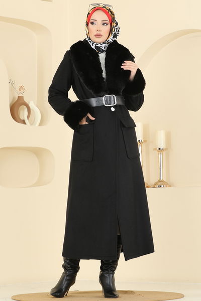 A.B. - Coat 8161AB368-MS Black - 417411