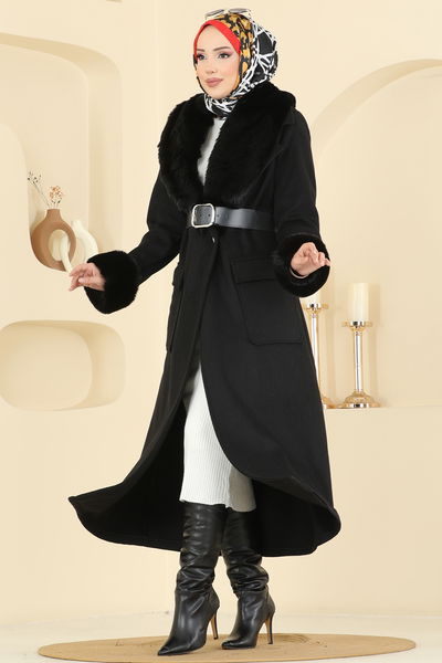 A.B. - Coat 8161AB368-MS Black - 417412