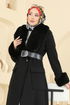 معطف أسود 8161AB368-MS - Thumbnail