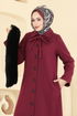Coat 8184AB368-MS Burgundy - Thumbnail