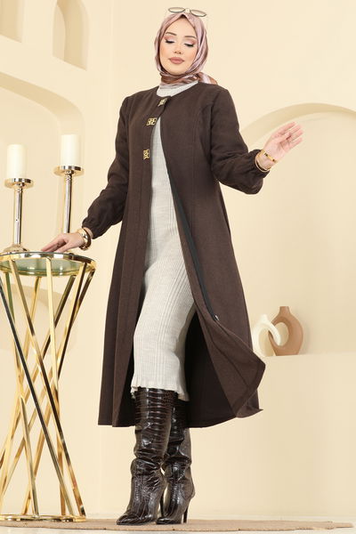 A.B. - Coat 8195AB368-MS Brown - 414472