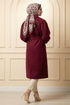 Coat 9003FMZ1190-M Burgundy - Thumbnail