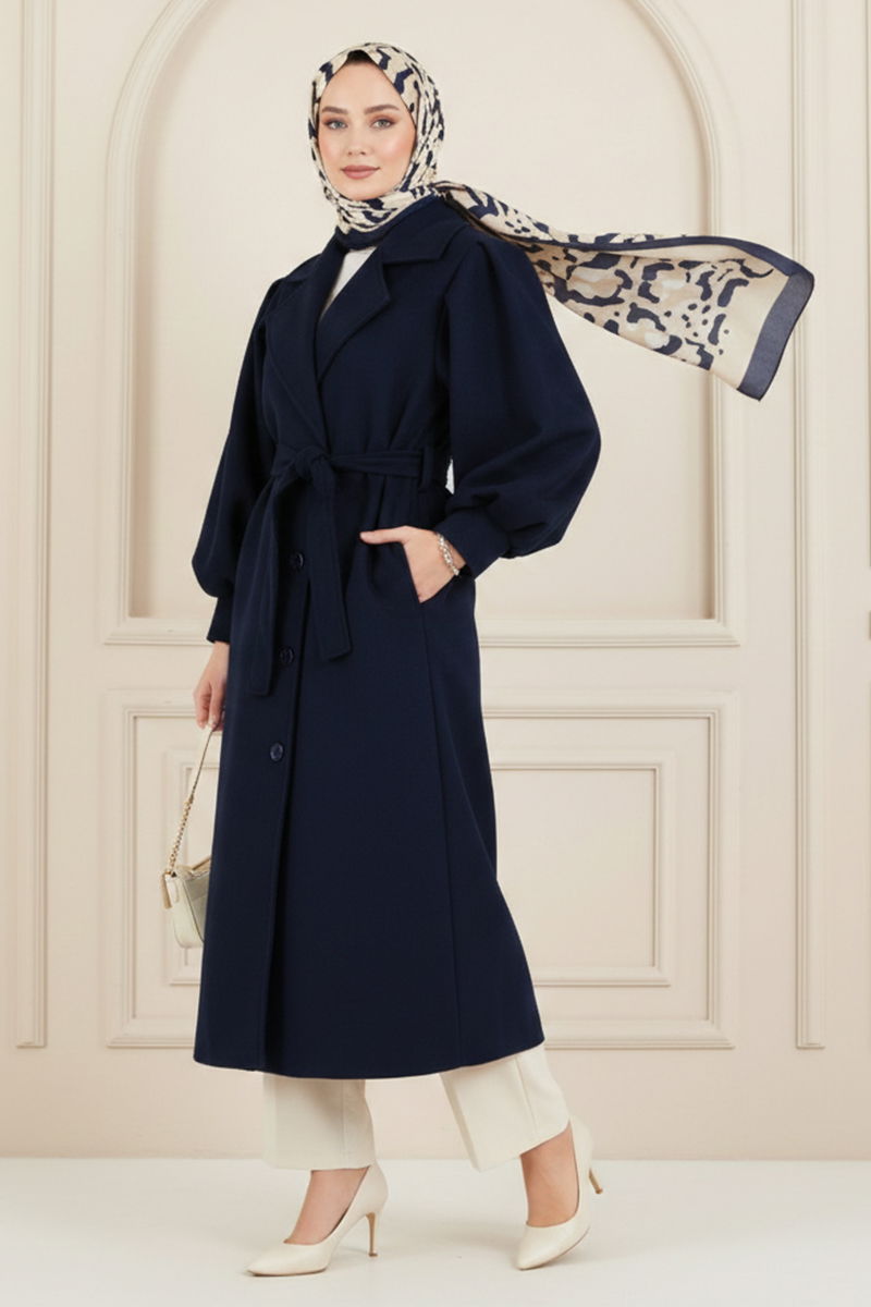 Coat 9003FMZ1190-M Navy Blue