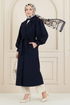 Coat 9003FMZ1190-M Navy Blue - Thumbnail