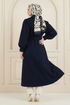 Coat 9003FMZ1190-M Navy Blue - Thumbnail