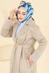 Coat 9049S324-MS Beige - Thumbnail