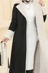 معطف أسود 9049S324-MS - Thumbnail