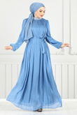 MRV Y.G.S. - Collar The Bible Evening dress 4023YGS898-M Blue