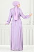 Collar The Bible Evening dress 4023YGS898-M Lilac - Thumbnail