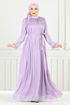 Collier La Bible Robe de soirée 4023YGS898-L Lilas - Thumbnail