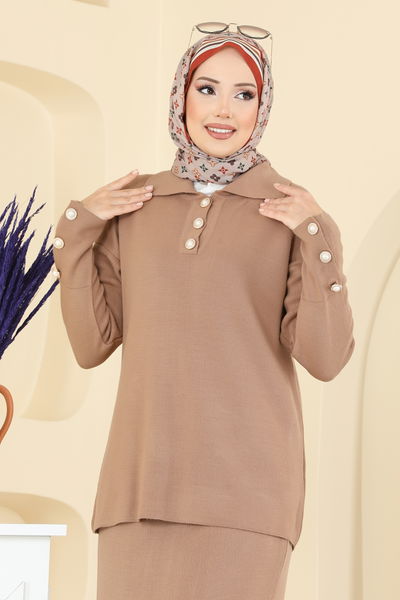 M.T. - طقم عسلي فاتح 01213MT581-MS - 413215