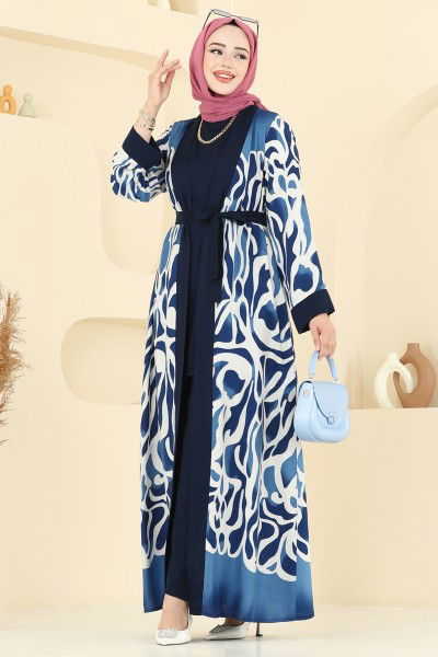 B.G.S. - طقم نمط 1 أخضر أزرق 0345BG354-MS