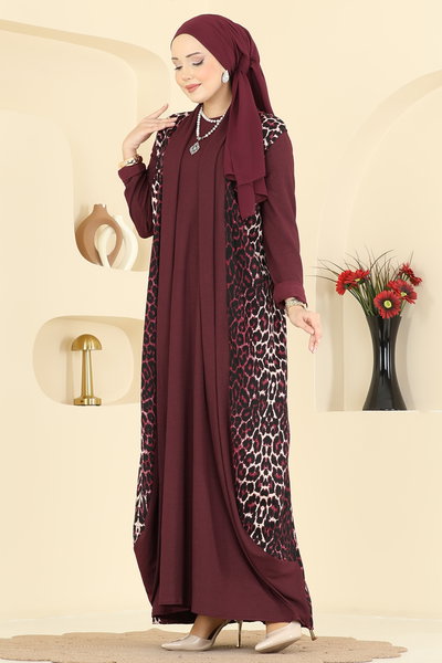 E.R.K. - Combined 0350ERK1158-MS Pattern1 Burgundy - 427513