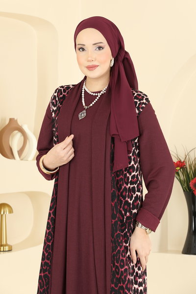 E.R.K. - Combined 0350ERK1158-MS Pattern1 Burgundy - 427514