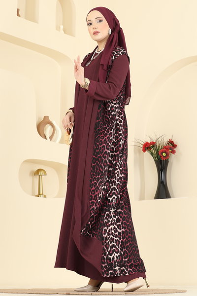 E.R.K. - Combined 0350ERK1158-MS Pattern1 Burgundy - 427515