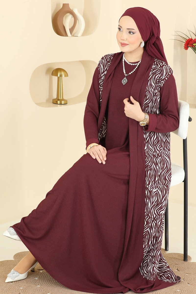 طقم خمري 0354ERK1158-MS