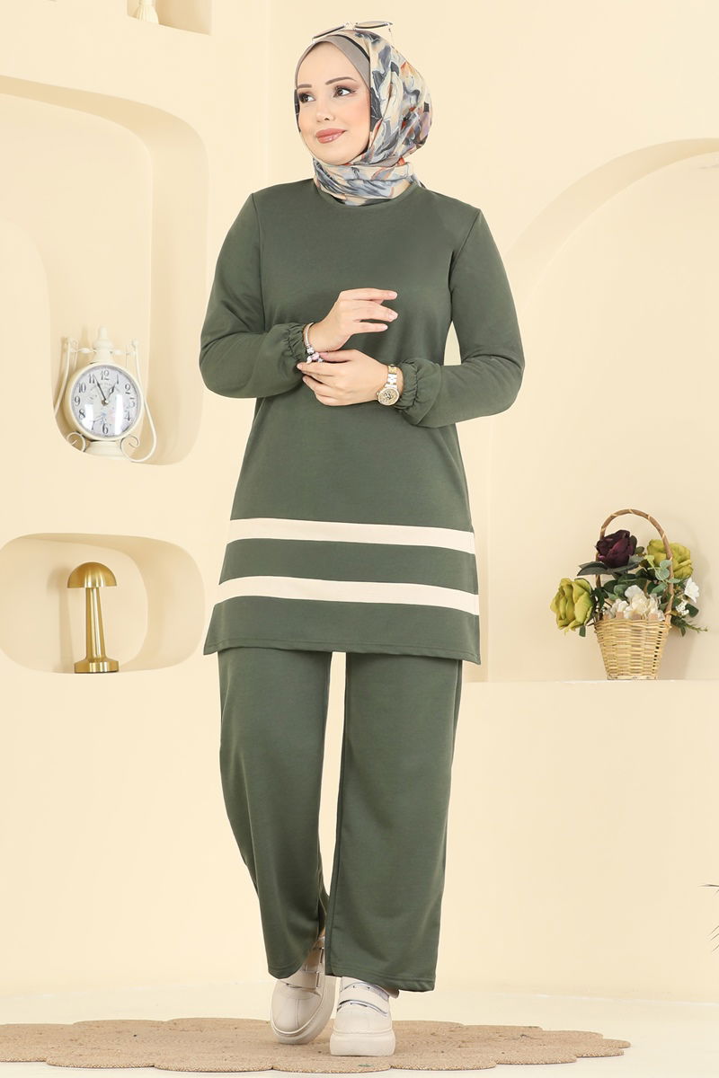 طقم اخضر عفني 1004ETT926-MS